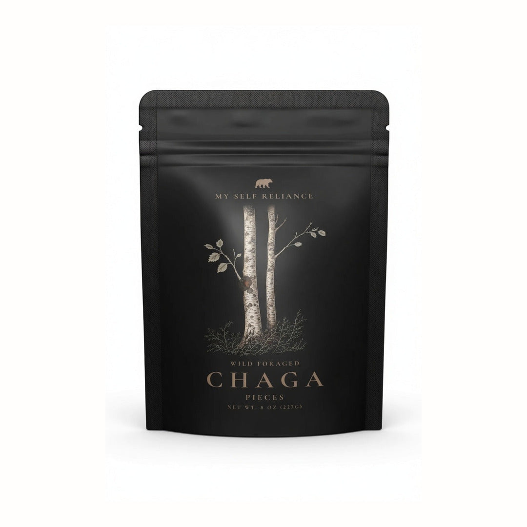 2 Bags of Chaga Pieces - Wild Harvested Chaga, 16oz