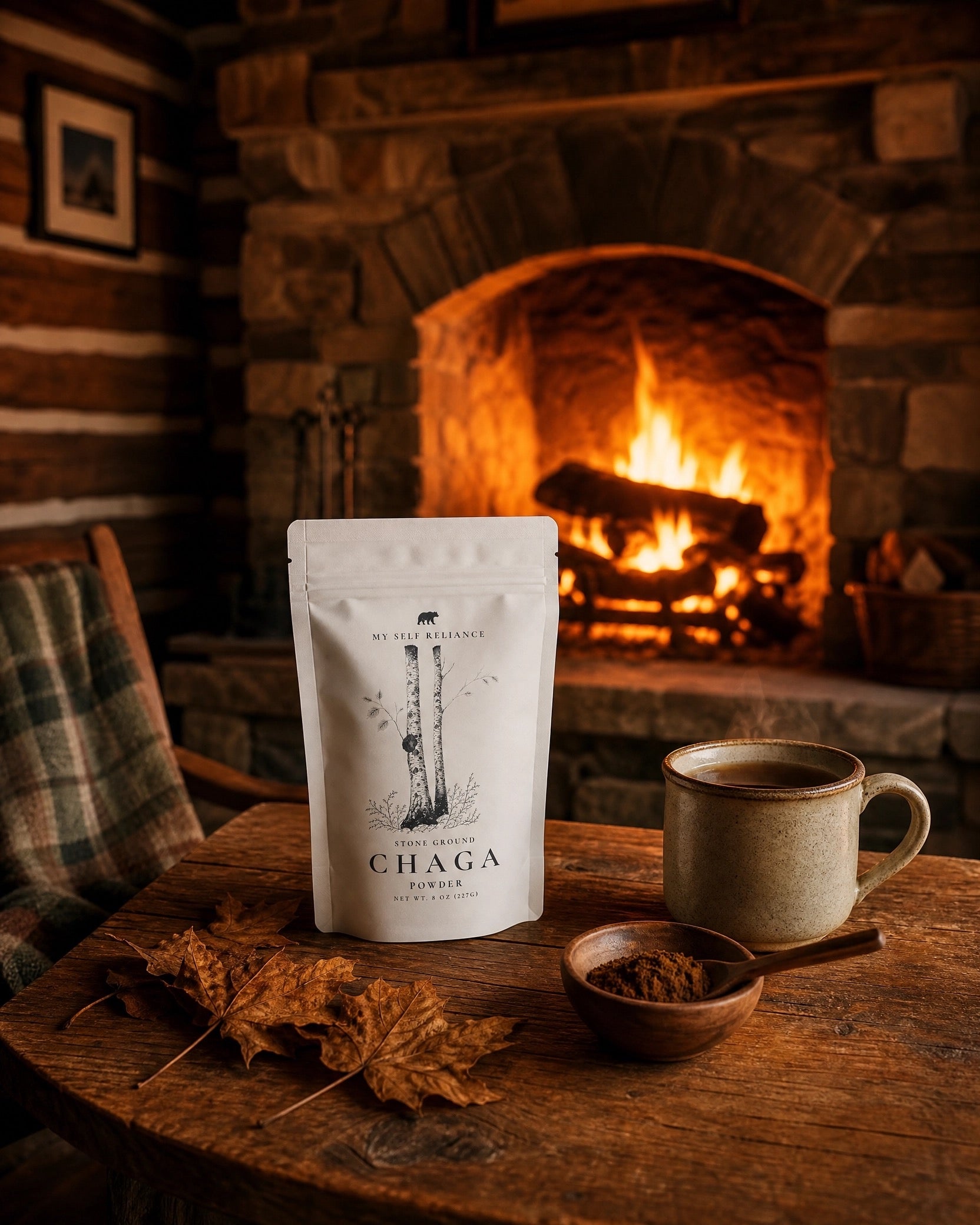 Chaga Powder – Wild Harvested Canadian Chaga, 8 oz