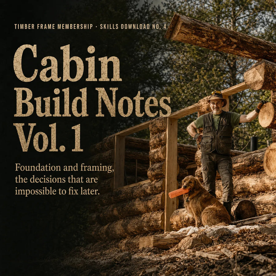 Cabin Build Notes Vol. 1