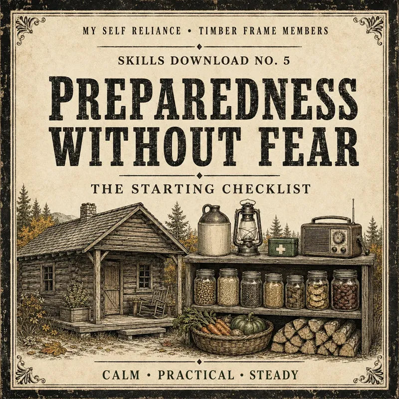 Preparedness Without Fear: The Starting Checklist