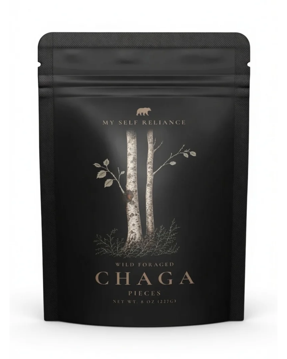 Chaga Pieces – Wild Harvested Canadian Chaga, 8 oz