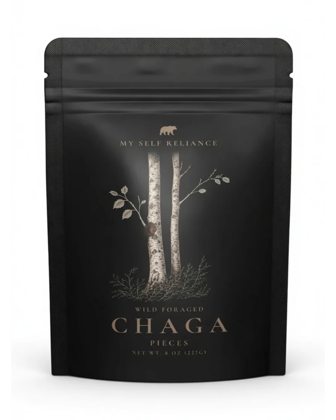 Chaga Pieces – Wild Harvested Canadian Chaga, 8 oz
